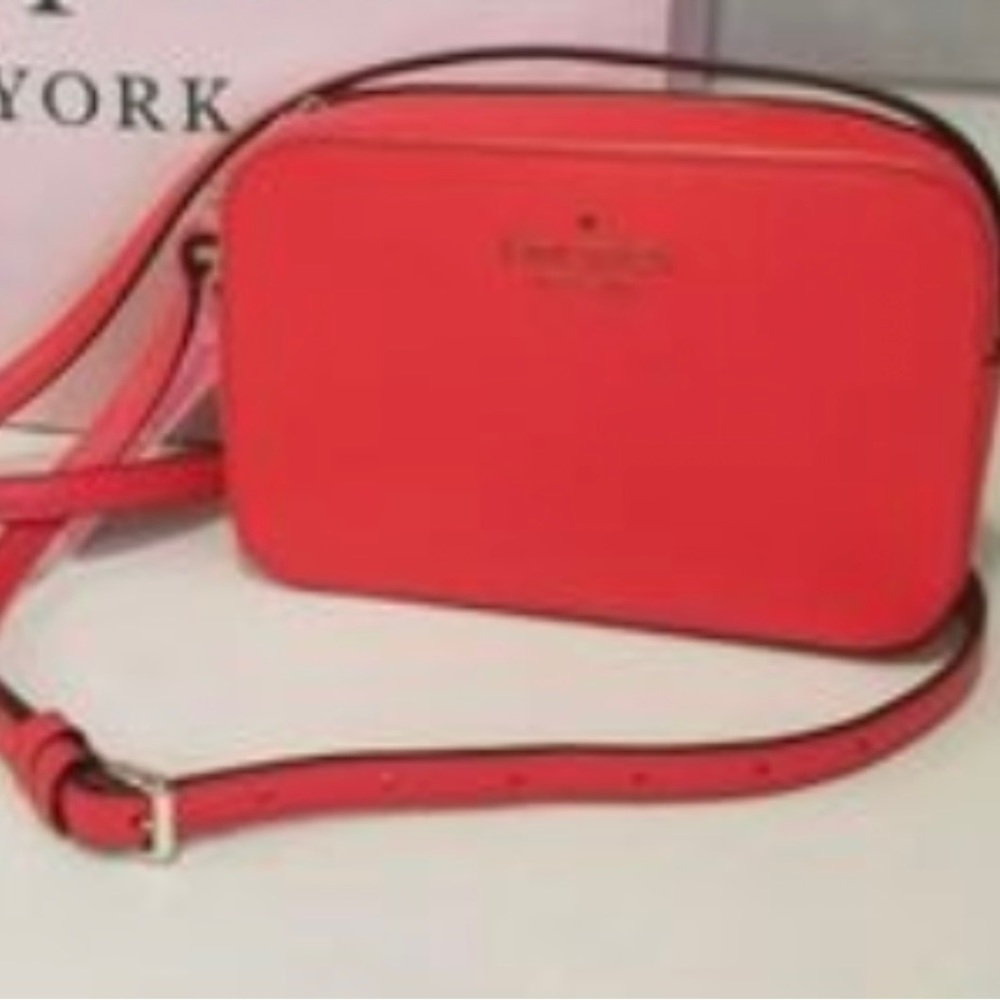 NWT Kate Spade New York Double Compartments/Double Zippers Crossbody Adj.Strap